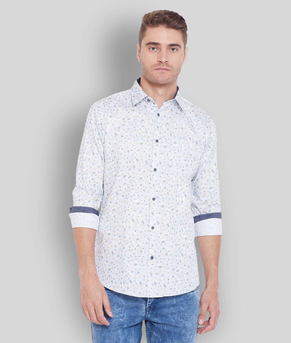     			Duke - Beige Cotton Regular Fit Men's Casual Shirt ( Pack of 1 )