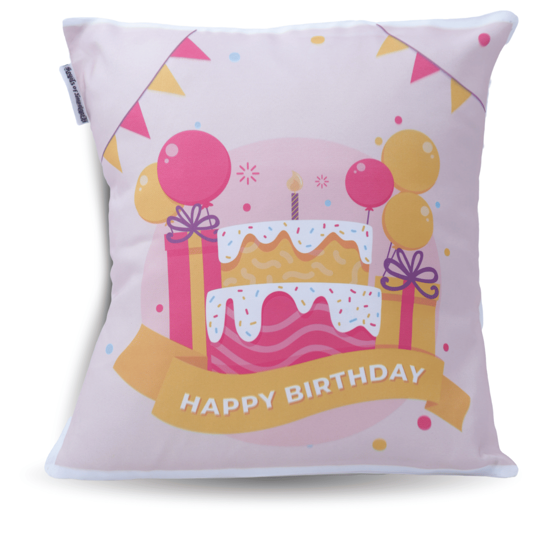 Ros - Pink Polyester Gifting Quotes Cushion     			Ros - Pink Polyester Gifting Quotes Cushion