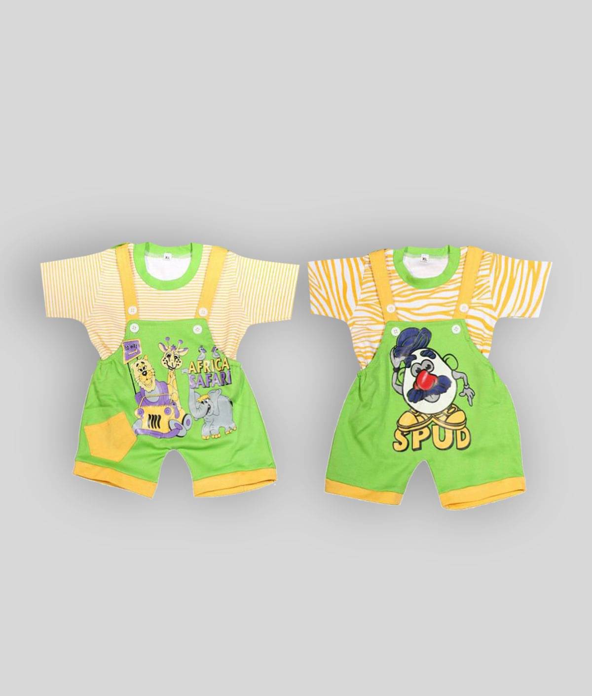     			Babeezworld Baby Kids Cotton Dungaree Set