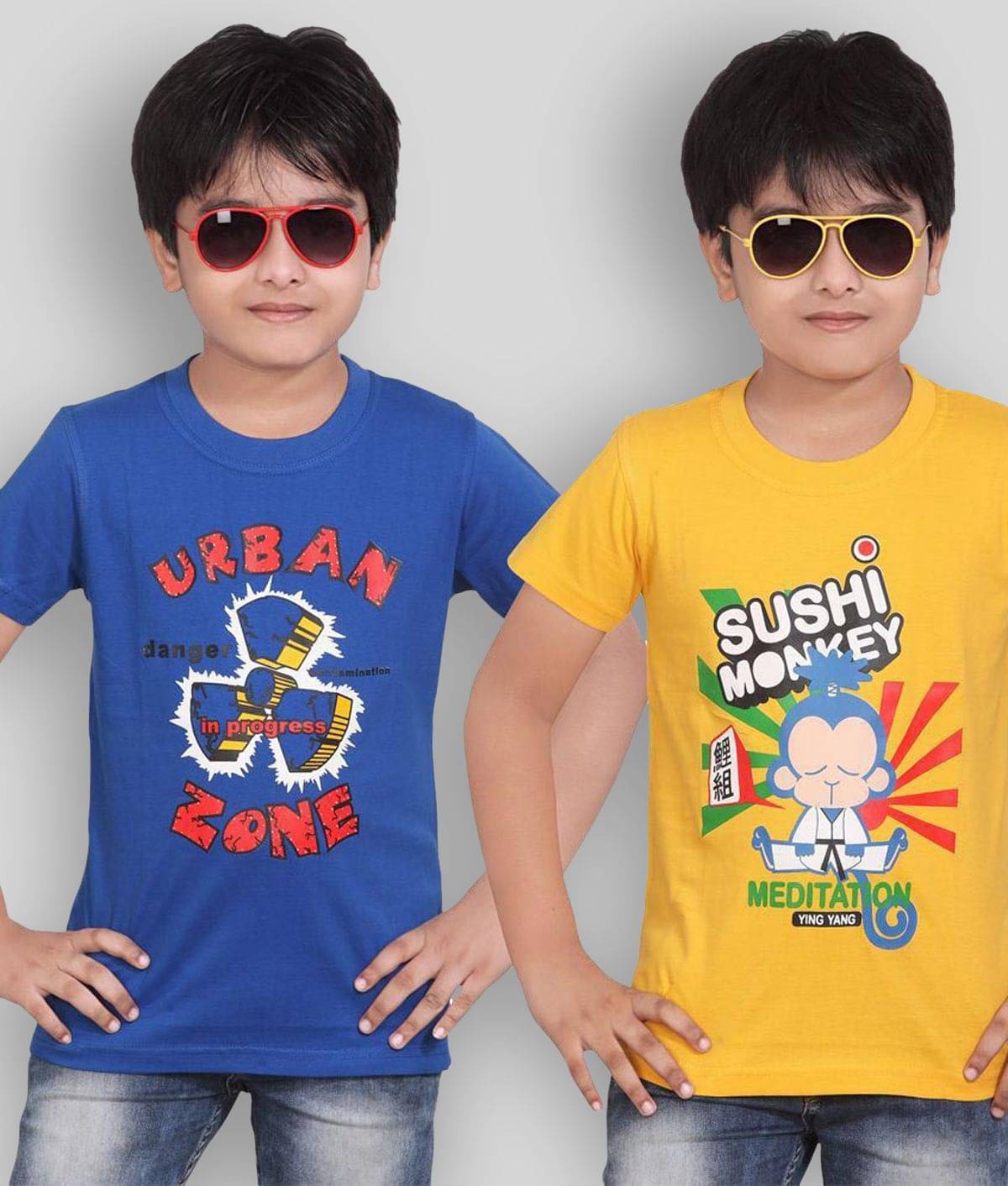     			Dongli Pack of 1 Boys Cotton Polo T-Shirt ( Multicolor )