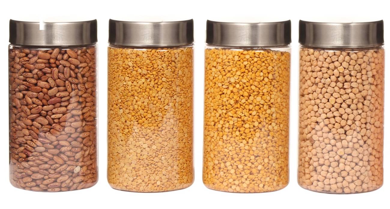     			PearlPet PlusJar-4Pcs-1700ml Plastic Transparent Multi-Purpose Container ( Set of 4 )