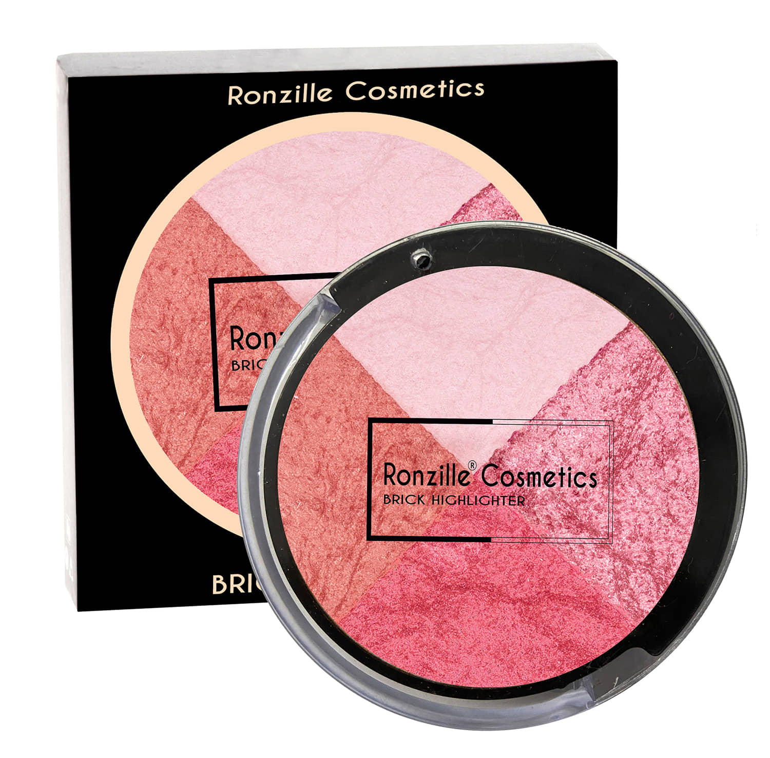 Ronzille Baked Blusher Shimmerr brickk highlighter -02
