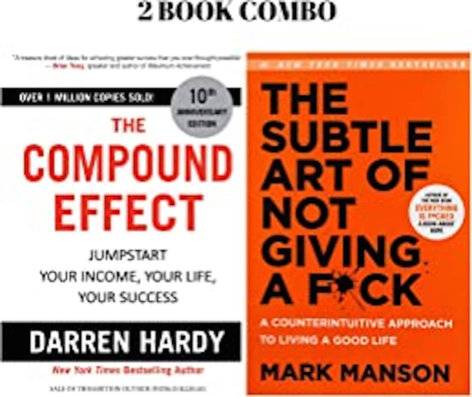 The Subtle Art of Not Giving a F*ck & The Compound Effect Set of 2 Books The Subtle Art of Not Giving a F*ck & The Compound Effect Set of 2 Books