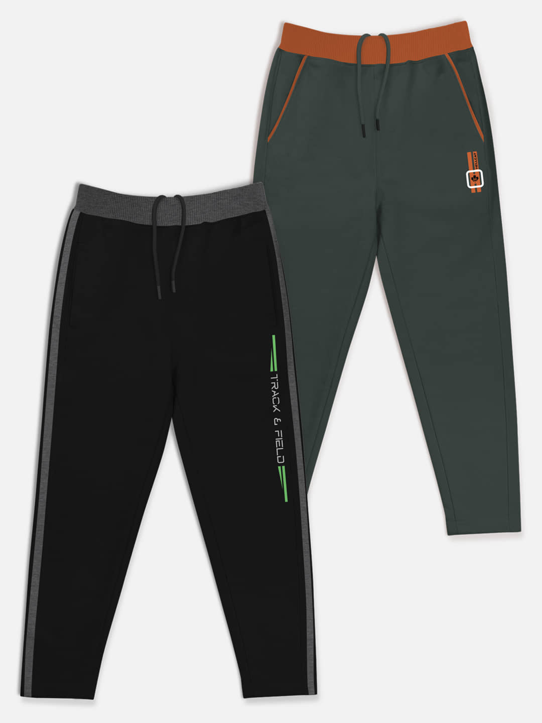 HELLCAT Pack of 2 Boys Cotton Blend Trackpant ( Multicolor ) - Track Pants | Buy online on ZillyBuy