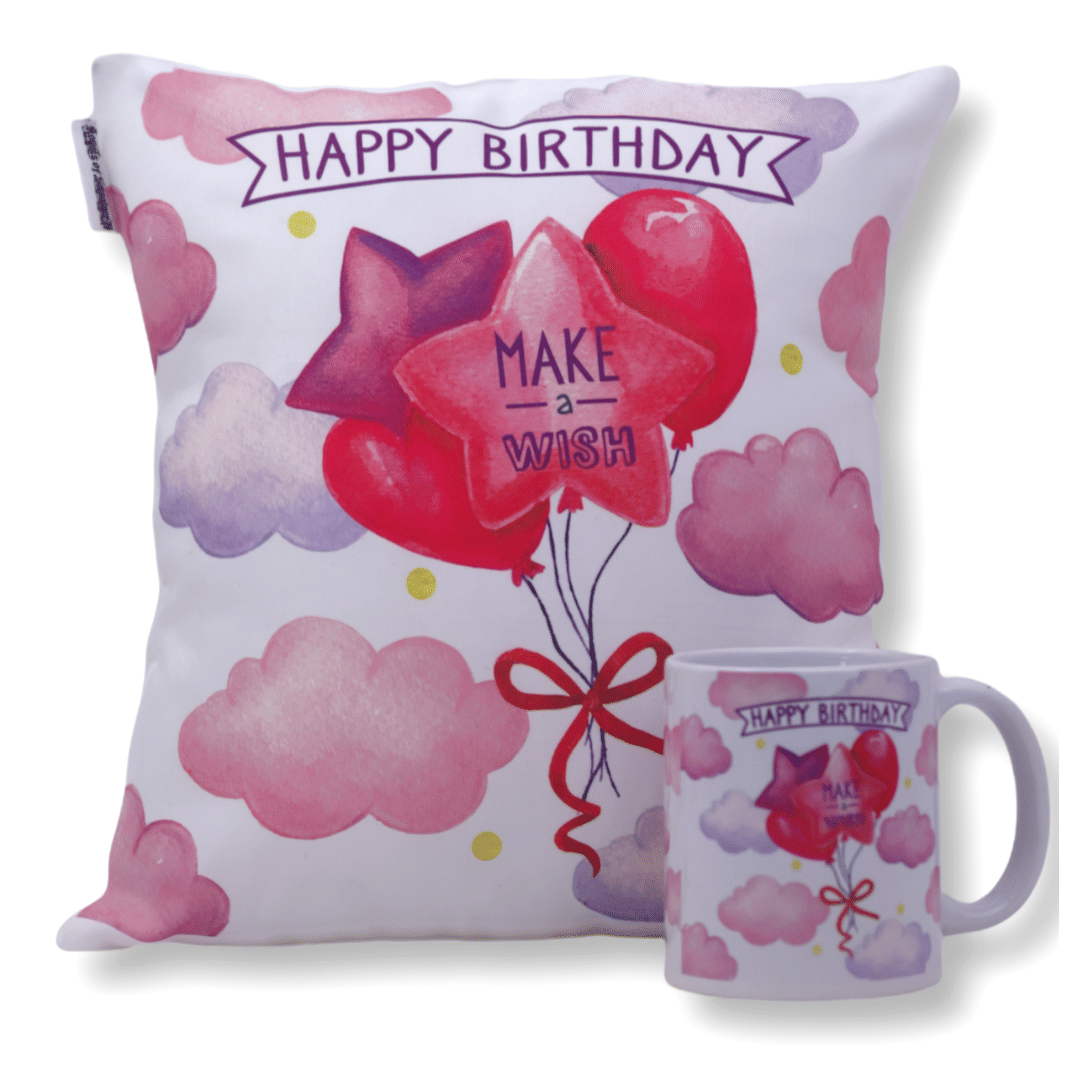     			Ros - White Ceramic Gifting Printed Cushion