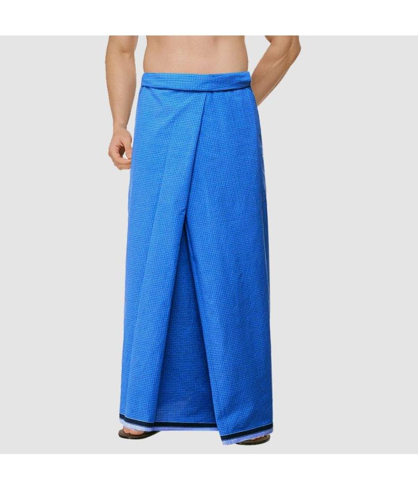     			Feather Green - Multi Cotton Blend Men's Lungi ( Pack of 1 )