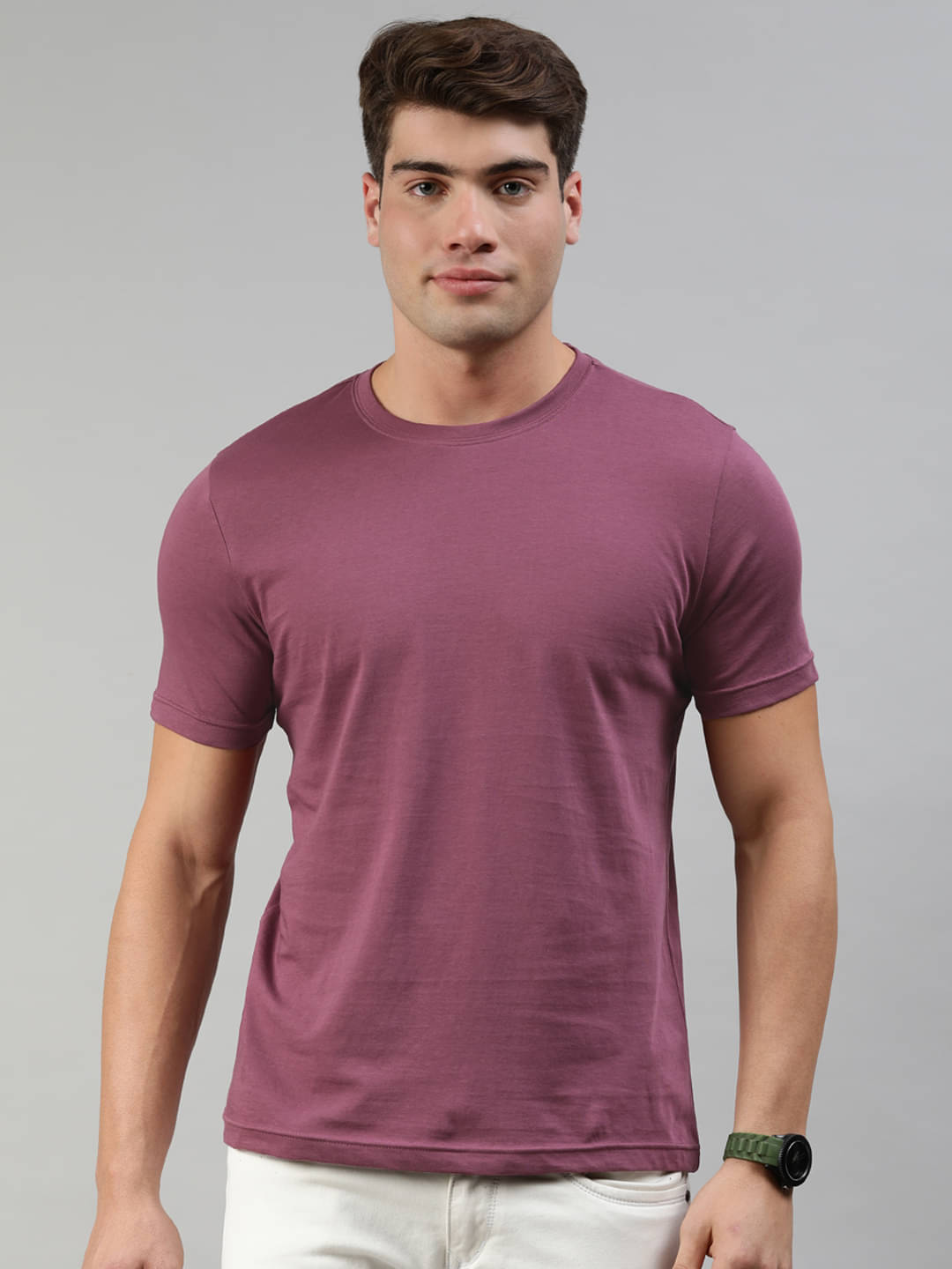 Huetrap Pack of 1 Cotton Regular Fit Men's T-Shirt ( Maroon ) Huetrap Pack of 1 Cotton Regular Fit Men's T-Shirt ( Maroon )