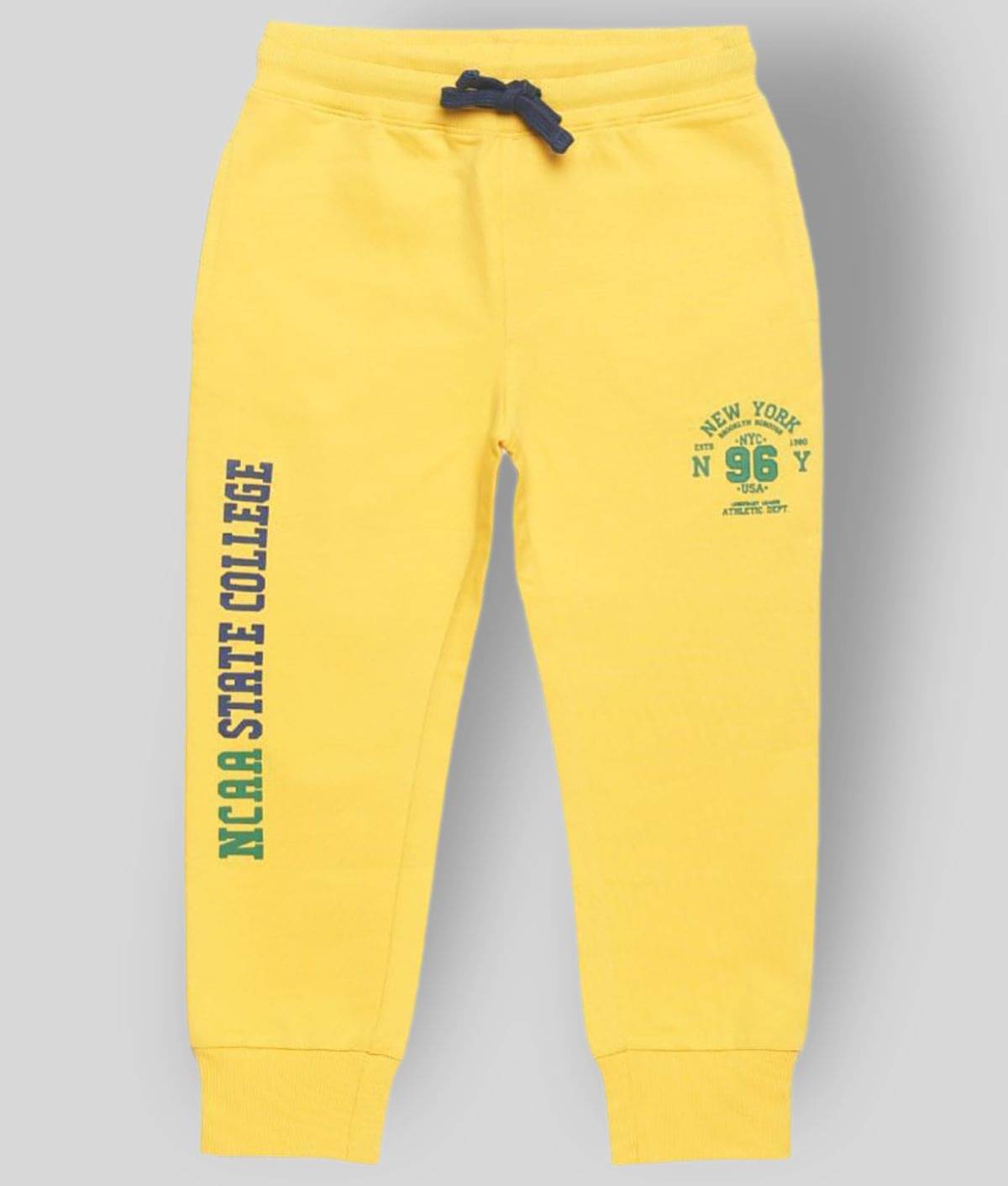     			PLUM TREE Pack of 1 Boys Cotton Trackpant ( Yellow )