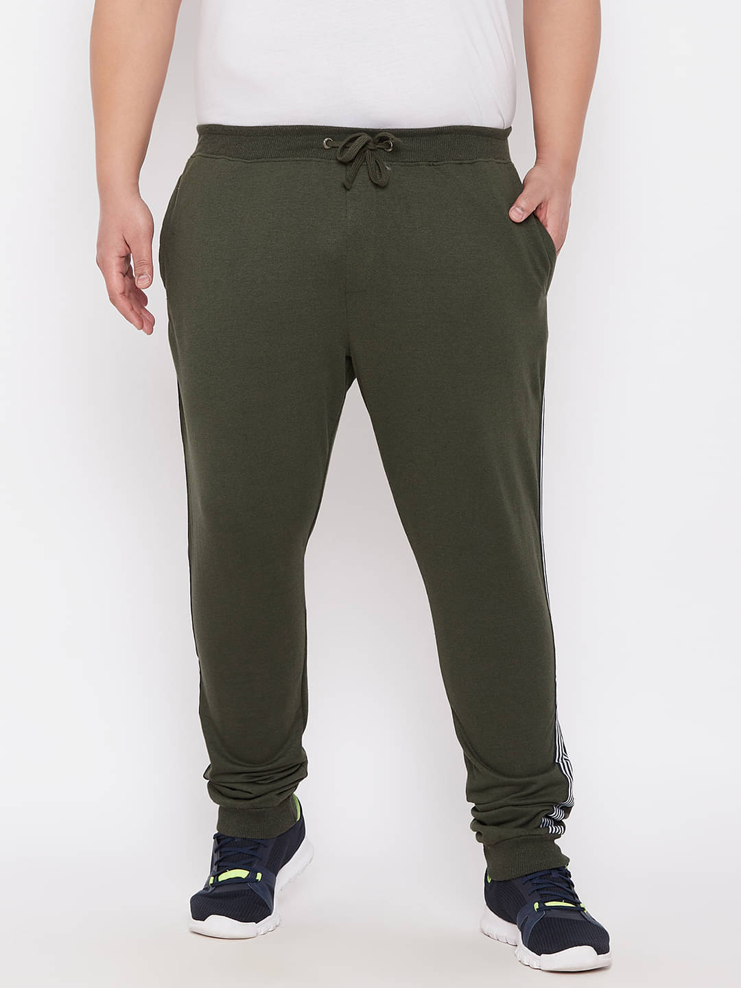     			Ardeur - Olive Green Cotton Blend Men's Joggers ( Pack of 1 )