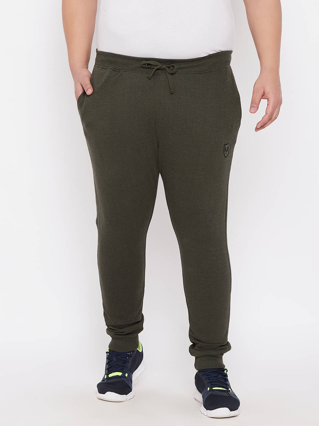     			Ardeur - Olive Green Cotton Blend Men's Joggers ( Pack of 1 )