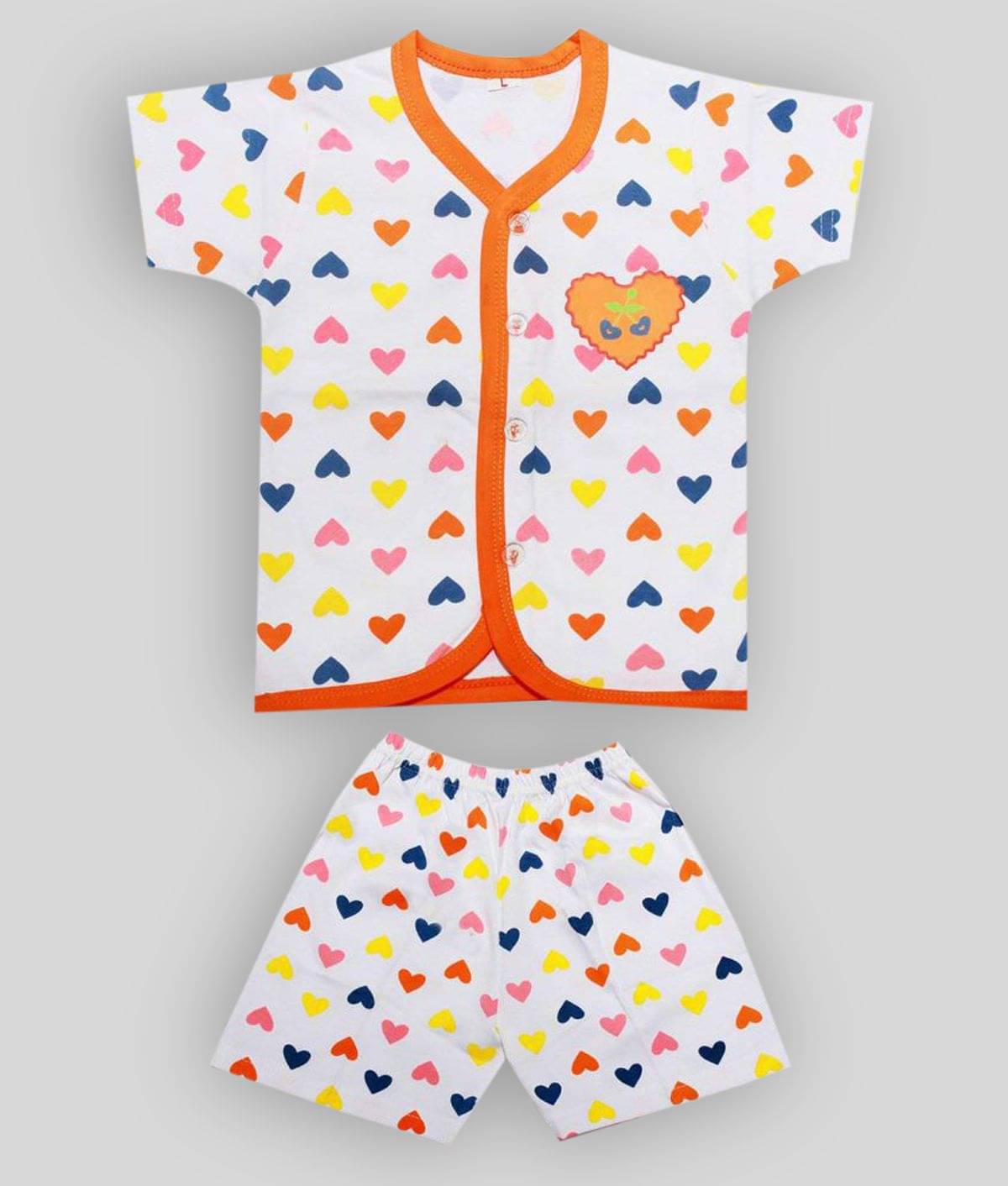     			Babeezworld Pack of 1 Baby Boys 100% Cotton Tops & Bottoms Sets ( Multi )