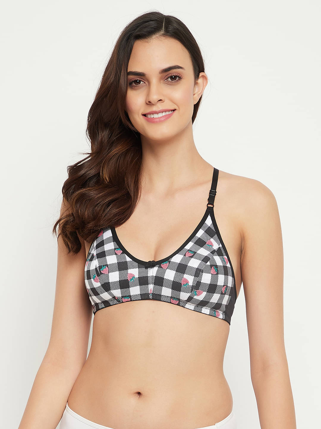 Clovia Cotton Non Padded Women's Everyday Bra ( Black ) Clovia Cotton Non Padded Women's Everyday Bra ( Black )