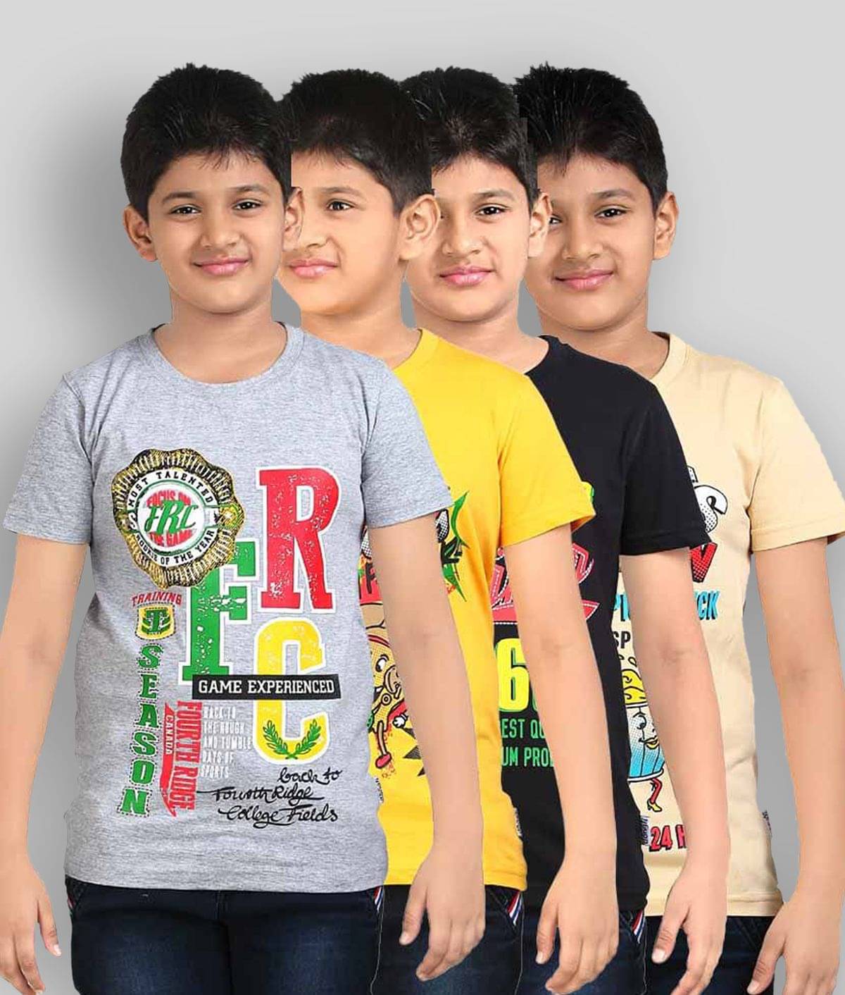     			Dongli Pack of 1 Boys Cotton T-Shirt ( Multicolor )