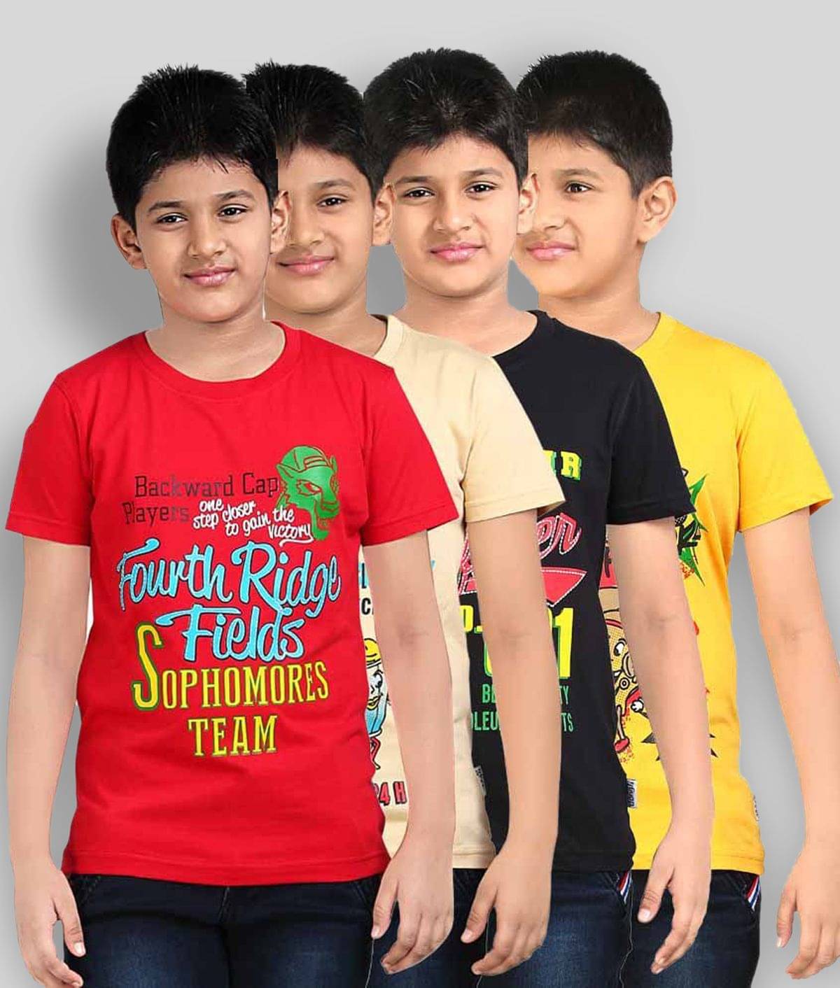     			Dongli Pack of 1 Boys Cotton Polo T-Shirt ( Multicolor )