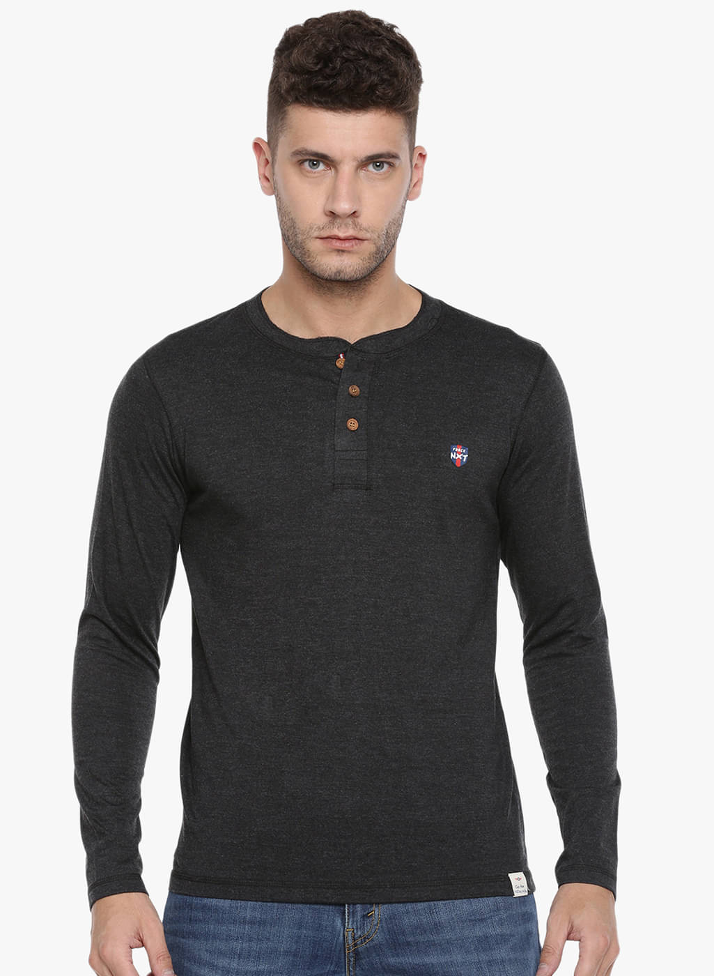     			Force NXT - Black Cotton Regular Fit Men's T-Shirt ( Pack of 1 )