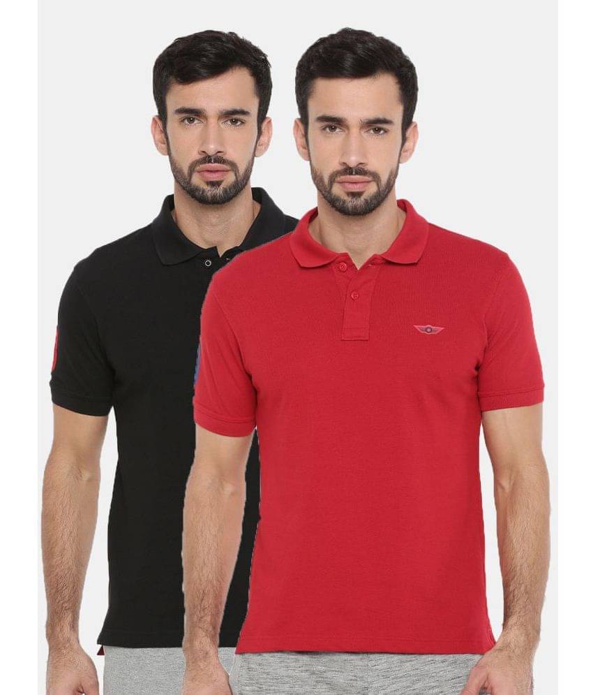 Force NXT - Multicolor Cotton Regular Fit Men's Polo T Shirt ( Pack of 2 ) Force NXT - Multicolor Cotton Regular Fit Men's Polo T Shirt ( Pack of 2 )