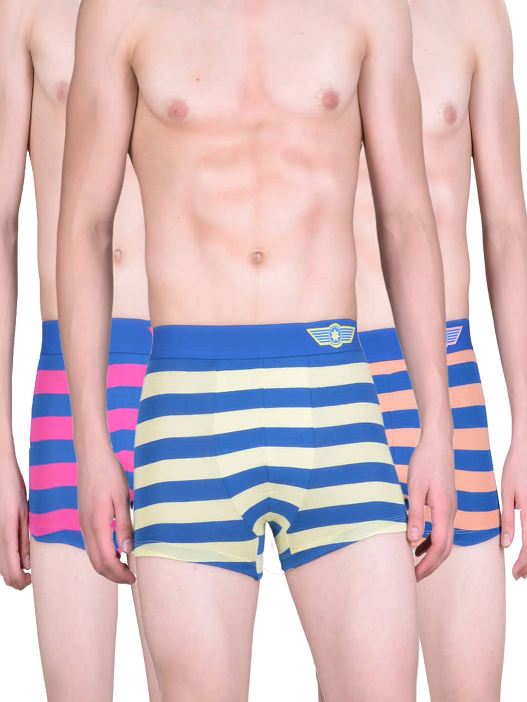 Force NXT Pack of 3 Cotton Trunks For Men's ( Multicolor )