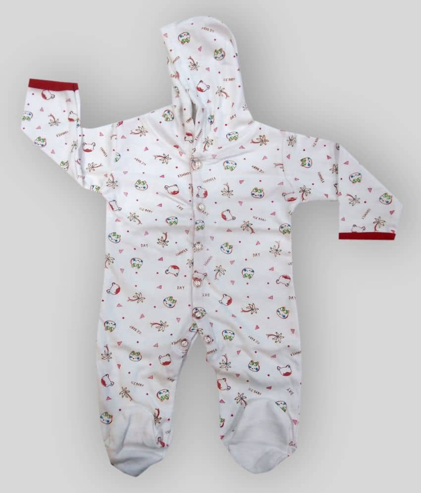 INFANT Pack of 1 Unisex for Baby Cotton Bodysuit ( Red )
