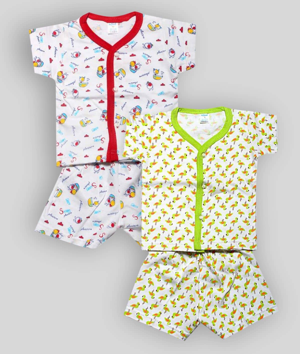 INFANT Unisex for Baby 100% Cotton T Shirts & Shorts ( Multi )