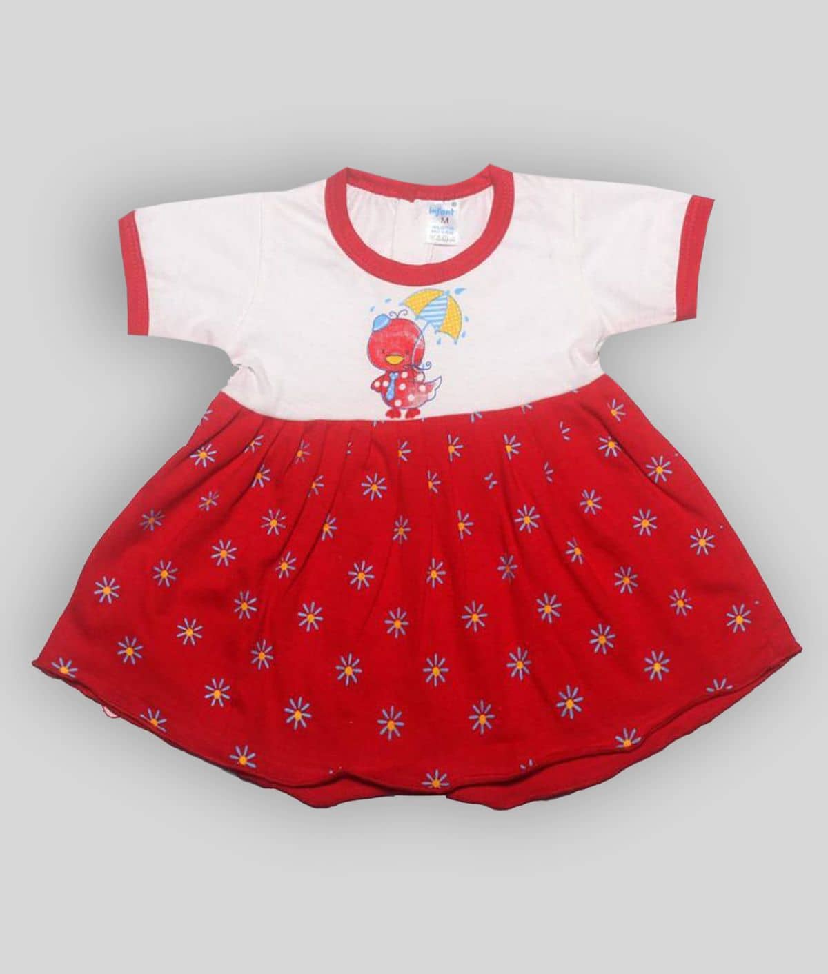 INFANT Baby Girls 100% Cotton Frocks ( Multi )