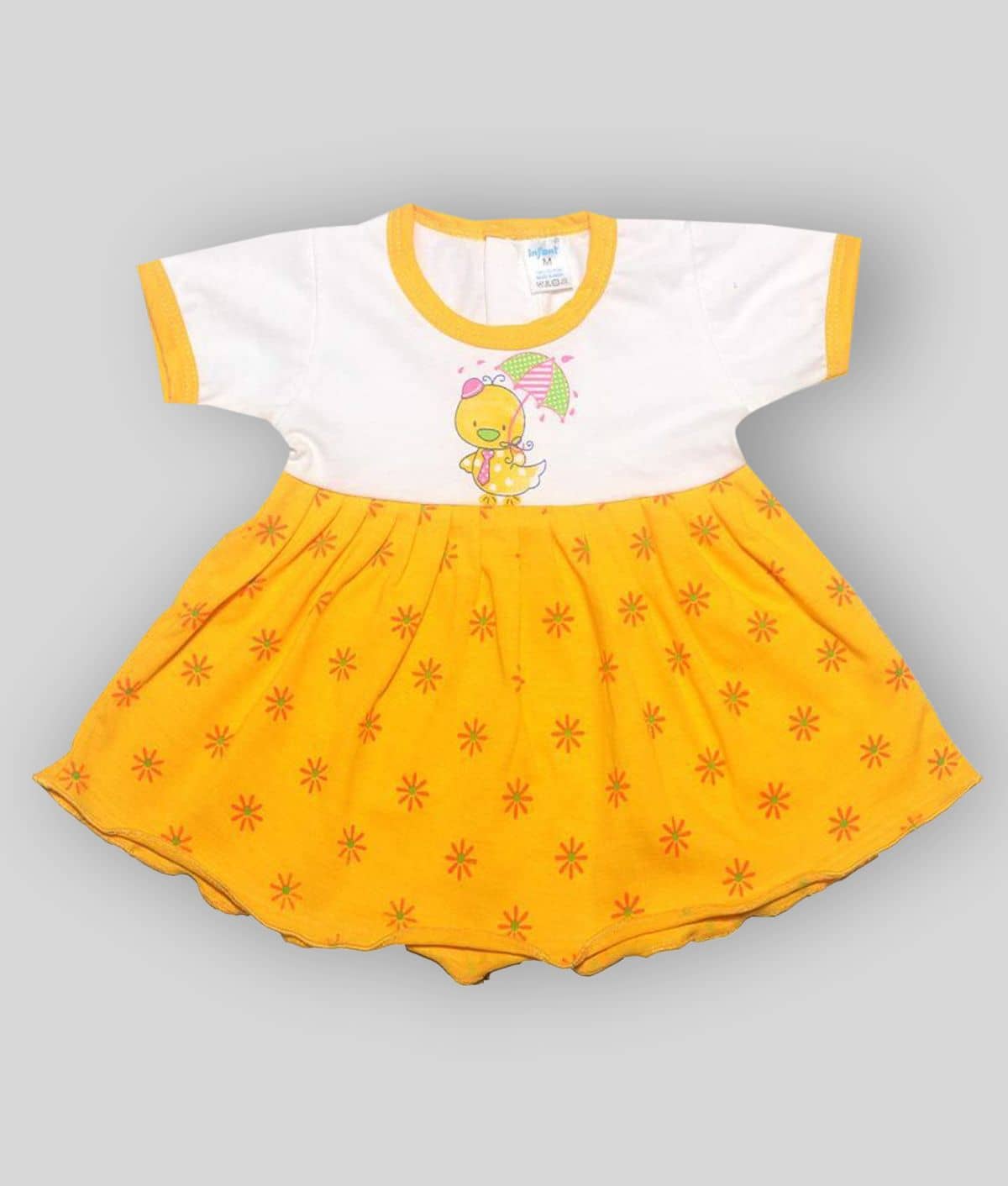 INFANT Baby Girls 100% Cotton Frocks ( Multi )