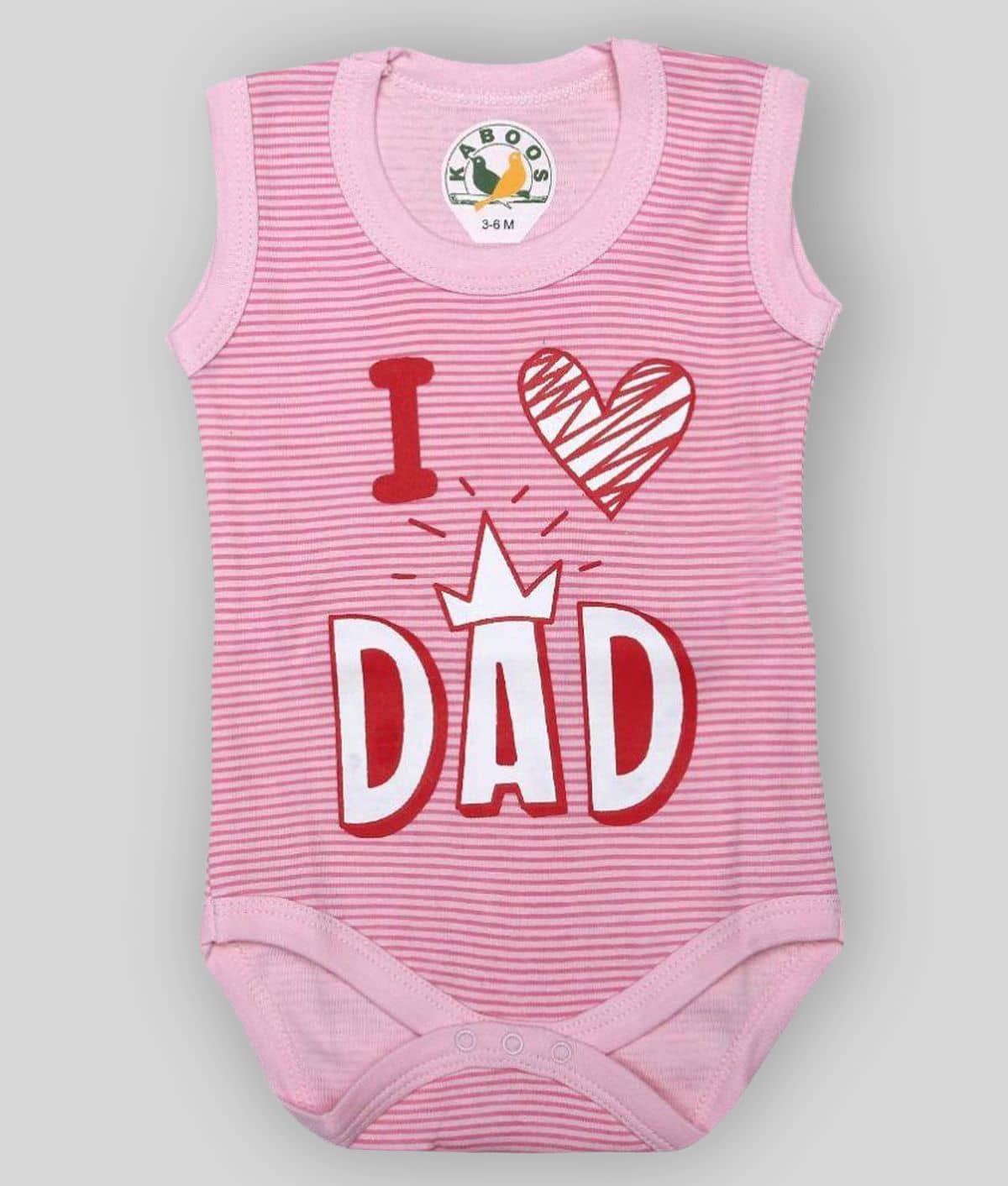 KABOOS Pack of 1 Baby Girls Cotton Bodysuit ( Pink )