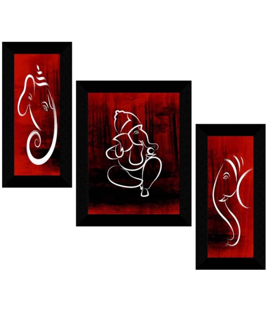 Saf Lord Ganesh Ji Religious Wall Hanging Painting With Frame Saf Lord Ganesh Ji Religious Wall Hanging Painting With Frame