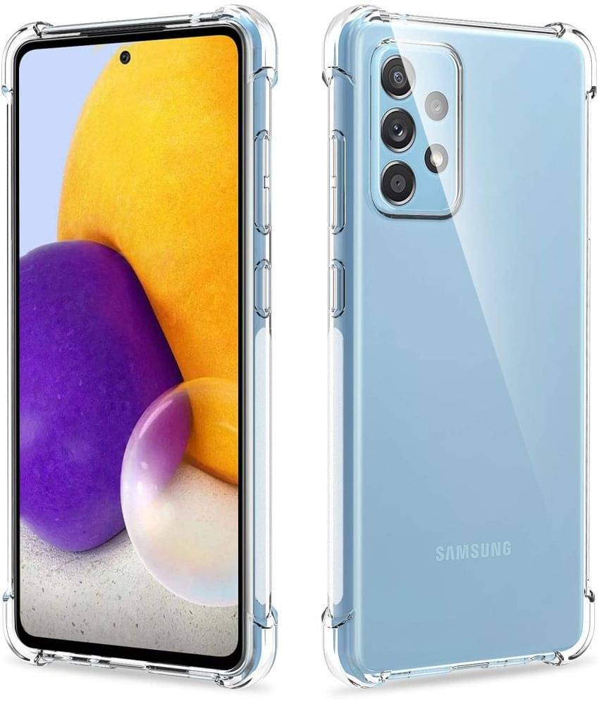 Spectacular Ace - Transparent Silicon Bumper Cases Compatible For Samsung Galaxy A72 ( Pack of 1 )     			Spectacular Ace - Transparent Silicon Bumper Cases Compatible For Samsung Galaxy A72 ( Pack of 1 )