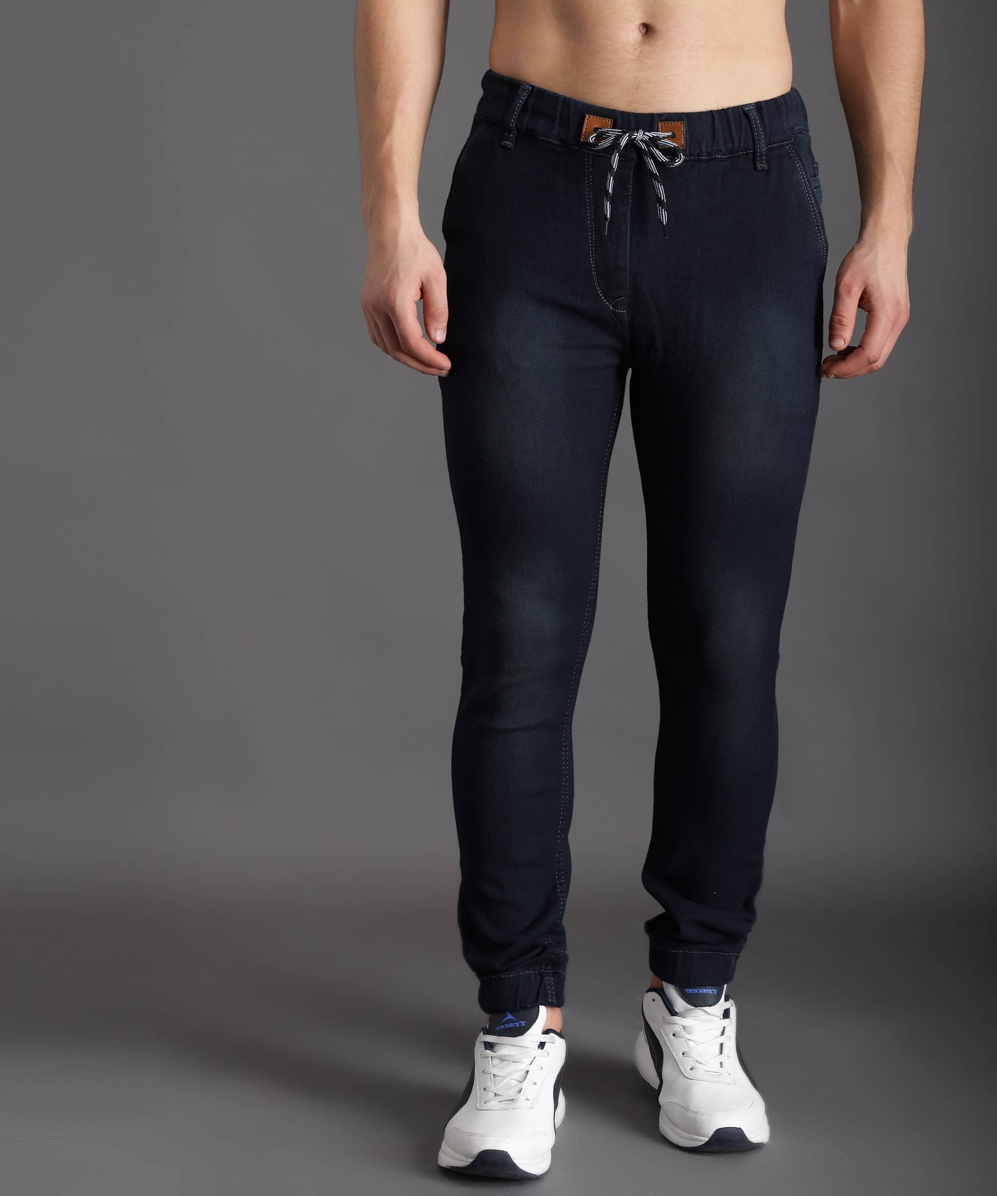 ZAYSH - Navy Blue Cotton Blend Regular Fit Men's Jeans ( Pack of 1 ) - Jeans | Buy online on ZillyBuy