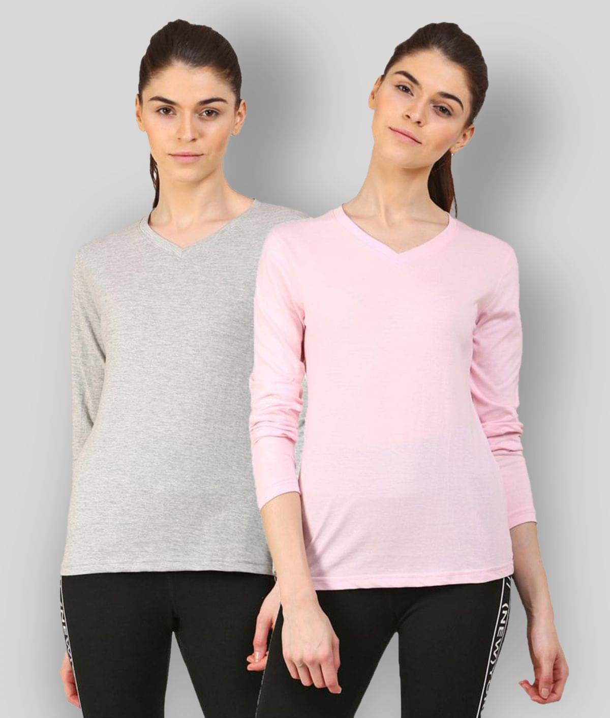 Ap'pulse Women Cotton Regular Fit Round Neck T-Shirt ( Multi Color )     			Ap'pulse Women Cotton Regular Fit Round Neck T-Shirt ( Multi Color )