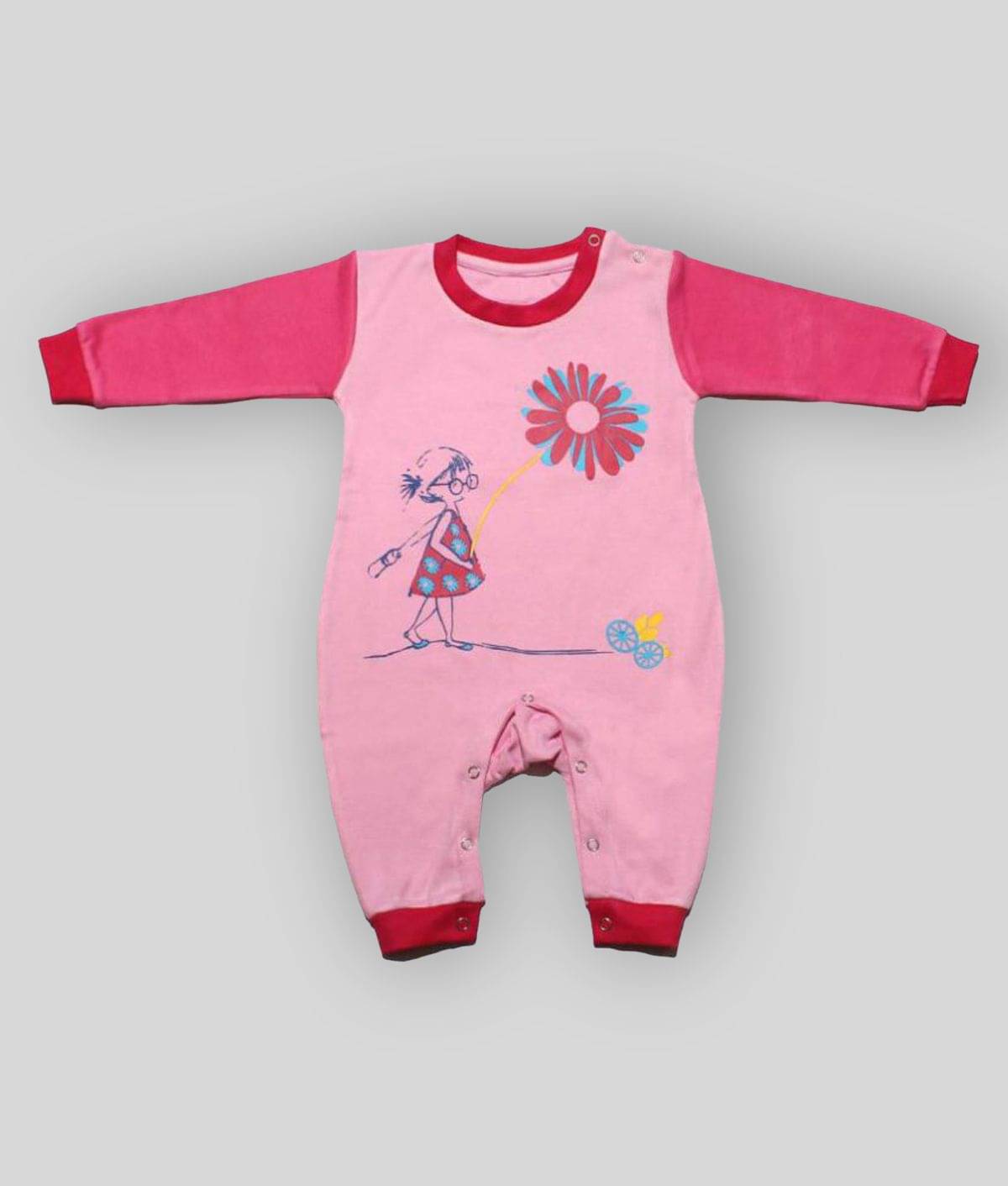 Babeezworld Baby Full Sleeve Printed Cotton Romper Babeezworld Baby Full Sleeve Printed Cotton Romper