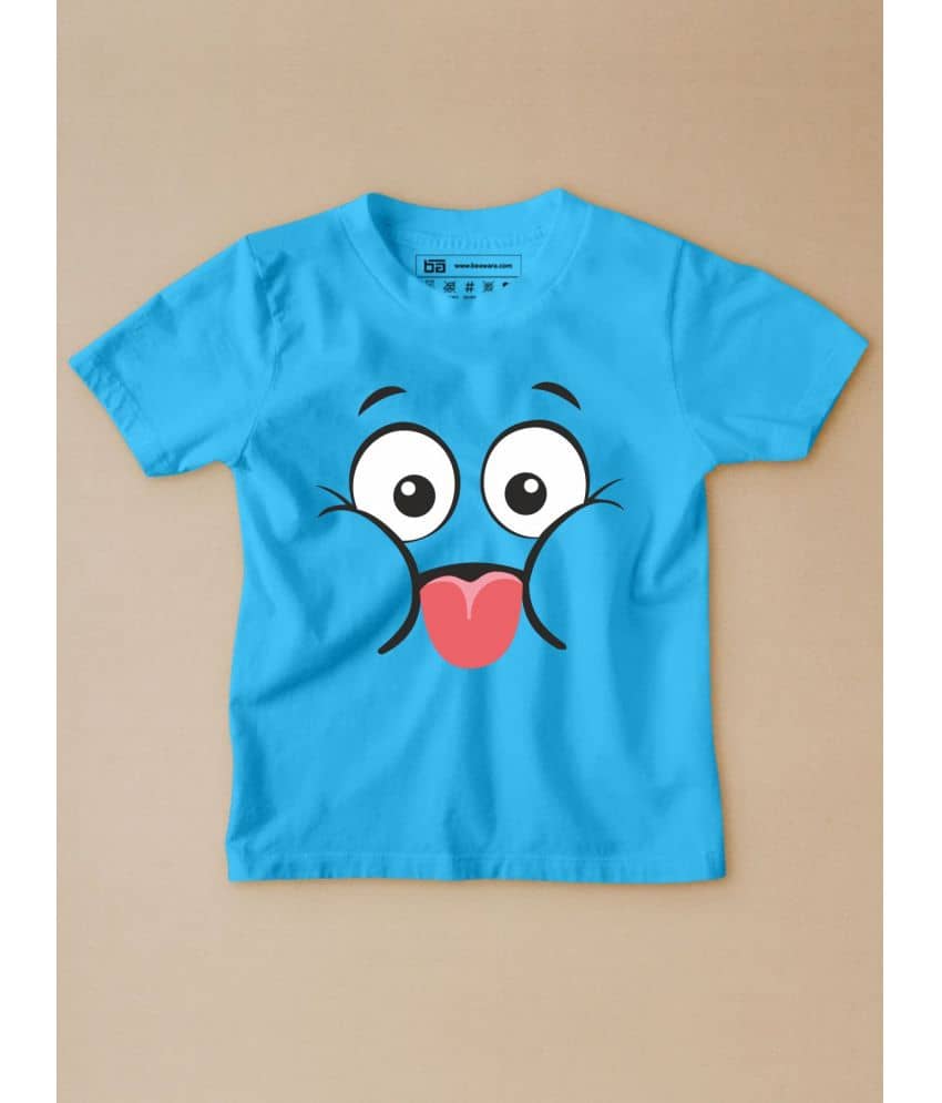 Be Awara Pack of 2 Boys Cotton T-Shirt ( Blue )