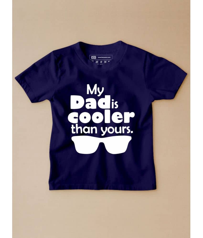 Be Awara Pack of 1 Unisex for Baby Cotton T-Shirt ( Navy )
