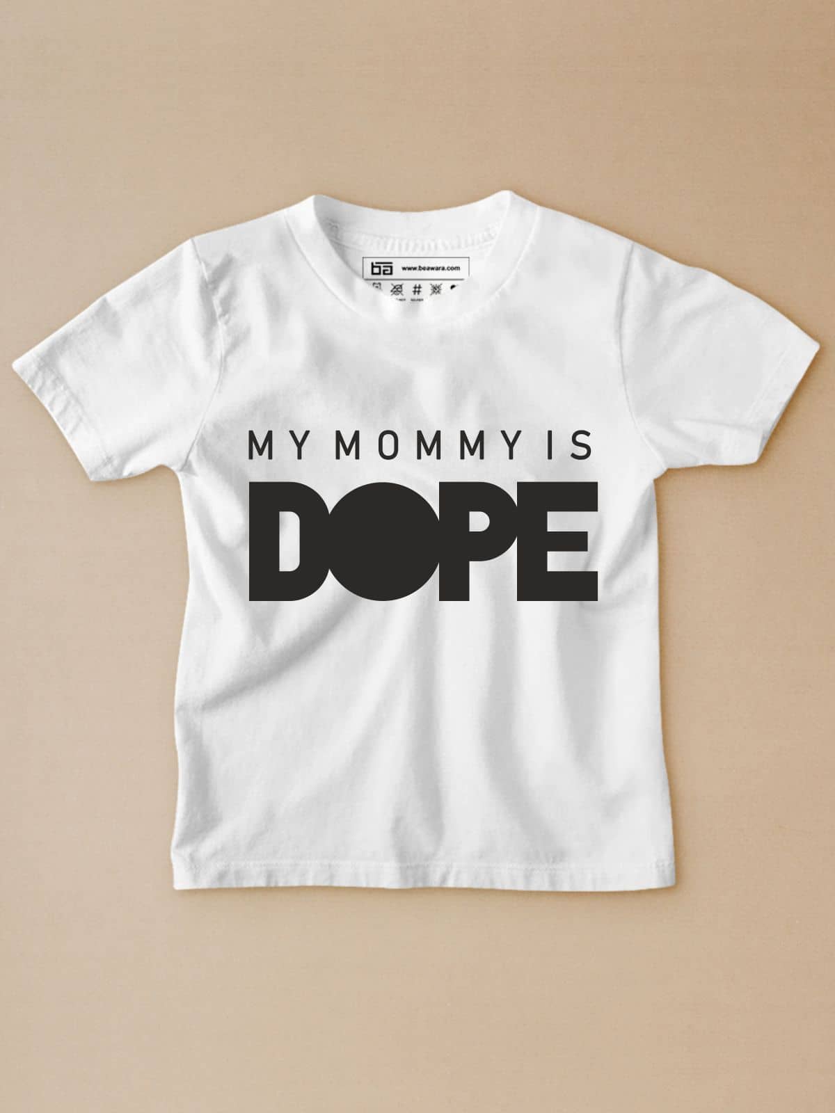 Be Awara Pack of 1 Boys Cotton T-Shirt ( White )