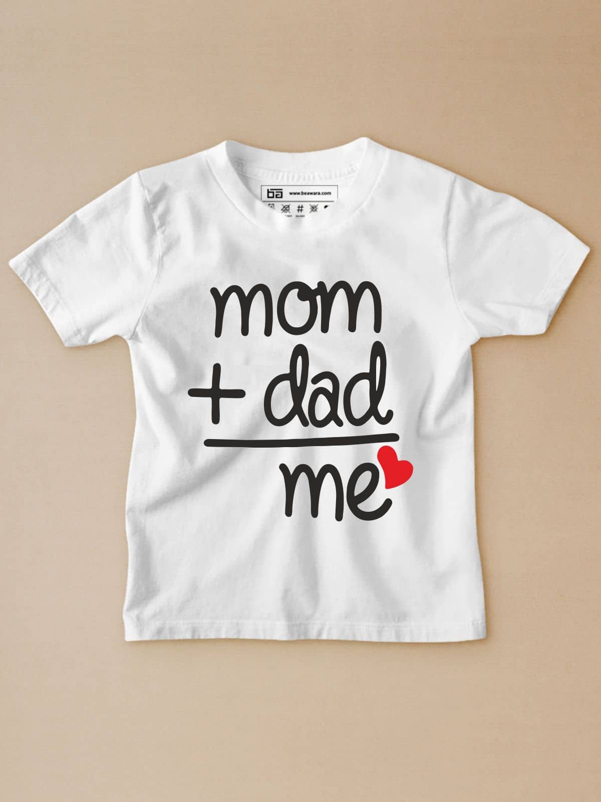 Be Awara Pack of 1 Unisex for Baby Cotton T-Shirt ( White )
