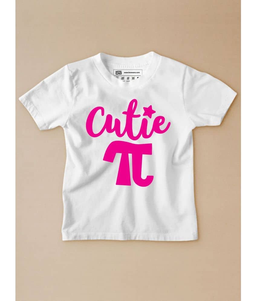 Be Awara Pack of 1 Unisex for Baby Cotton T-Shirt ( White )
