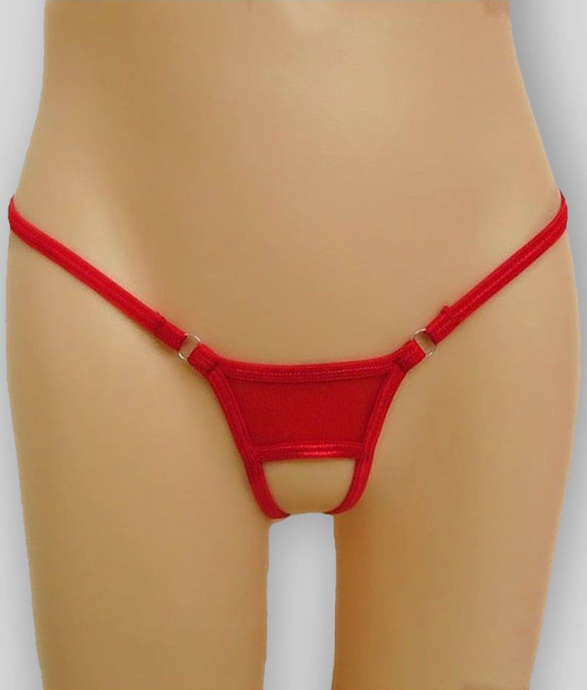     			D Naked Cotton Lycra Women's G-Strings ( Red )