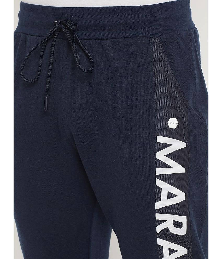 Duke - Blue Cotton Blend Men's Joggers ( Pack of 1 )