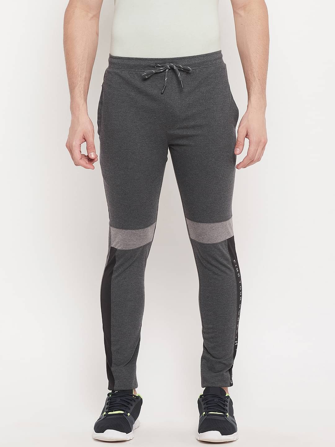     			Duke - Grey Cotton Blend Men's Sports Trackpants ( Pack of 1 )