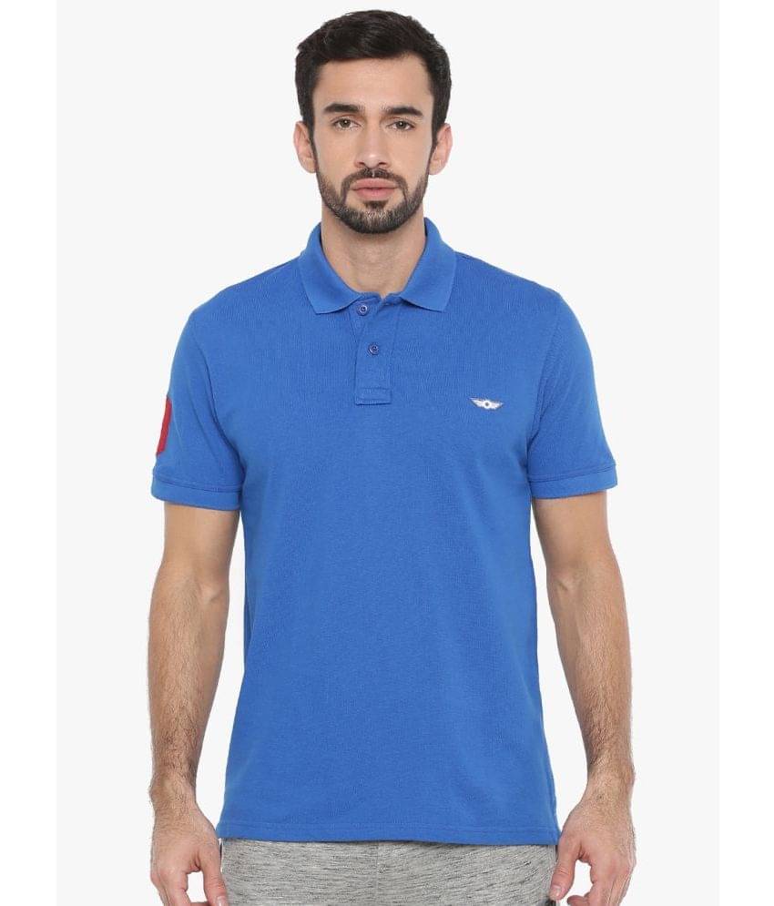 Force NXT - Blue Cotton Regular Fit Men's Polo T Shirt ( Pack of 1 ) Force NXT - Blue Cotton Regular Fit Men's Polo T Shirt ( Pack of 1 )