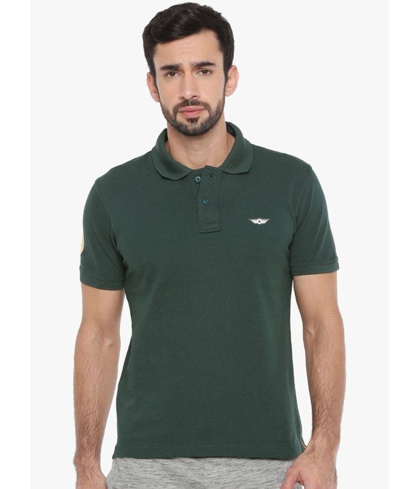 Force NXT - Green Cotton Regular Fit Men's Polo T Shirt ( Pack of 1 ) Force NXT - Green Cotton Regular Fit Men's Polo T Shirt ( Pack of 1 )