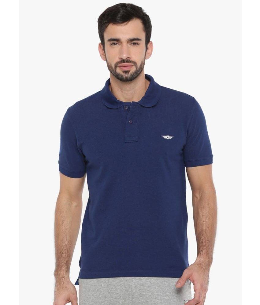 Force NXT - Navy Cotton Regular Fit Men's Polo T Shirt ( Pack of 1 ) Force NXT - Navy Cotton Regular Fit Men's Polo T Shirt ( Pack of 1 )