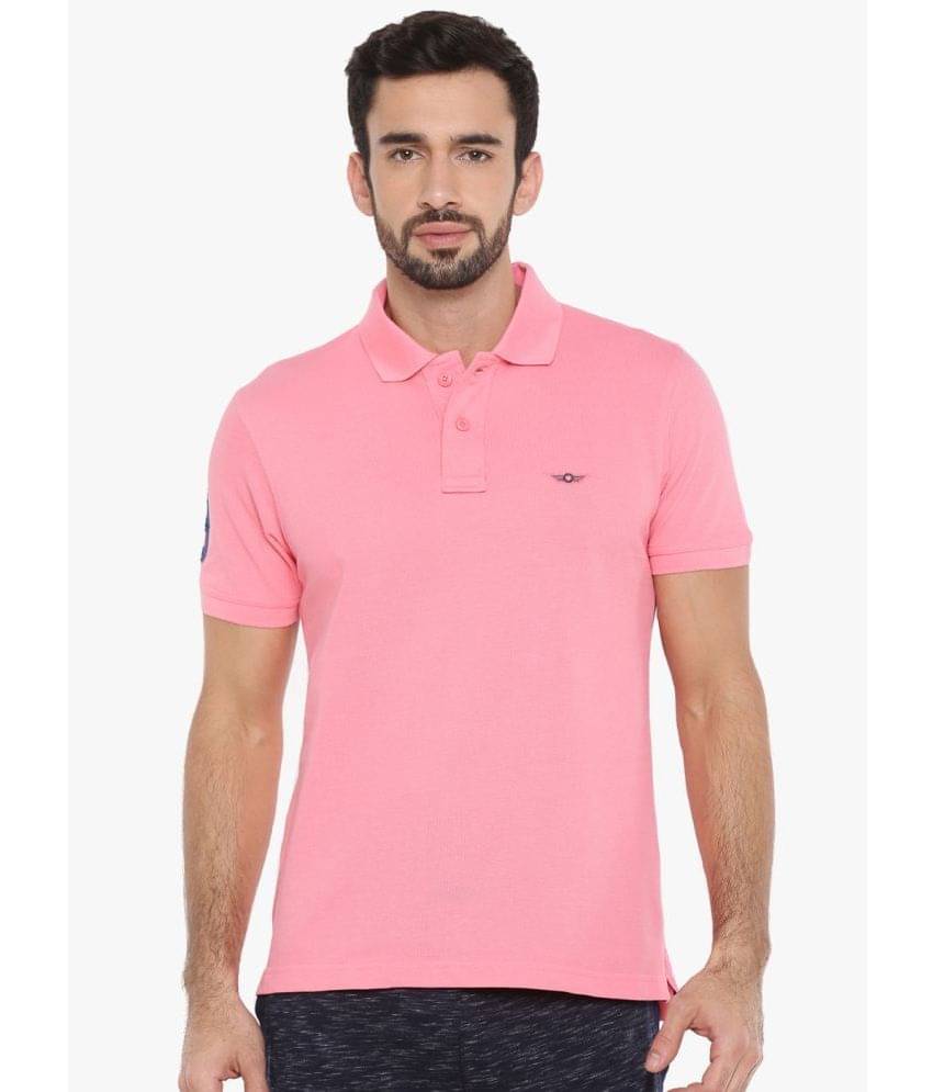     			Force NXT - Pink Cotton Regular Fit Men's Polo T Shirt ( Pack of 1 )