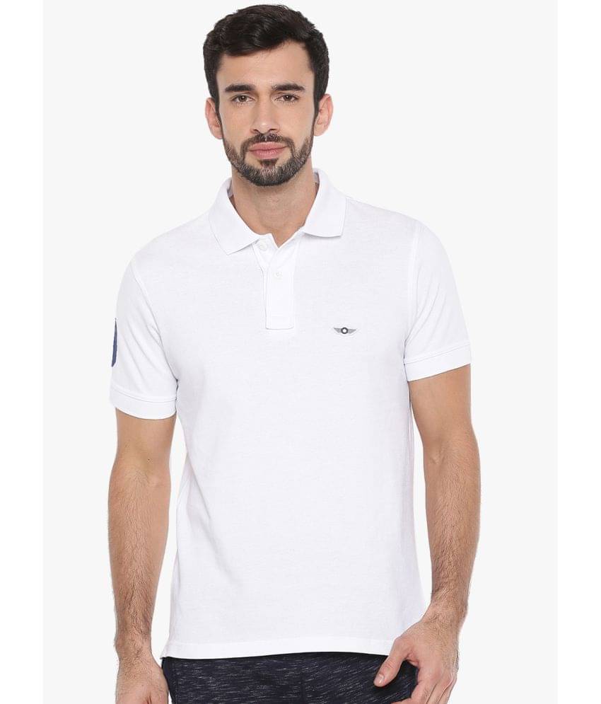    			Force NXT - White Cotton Regular Fit Men's Polo T Shirt ( Pack of 1 )