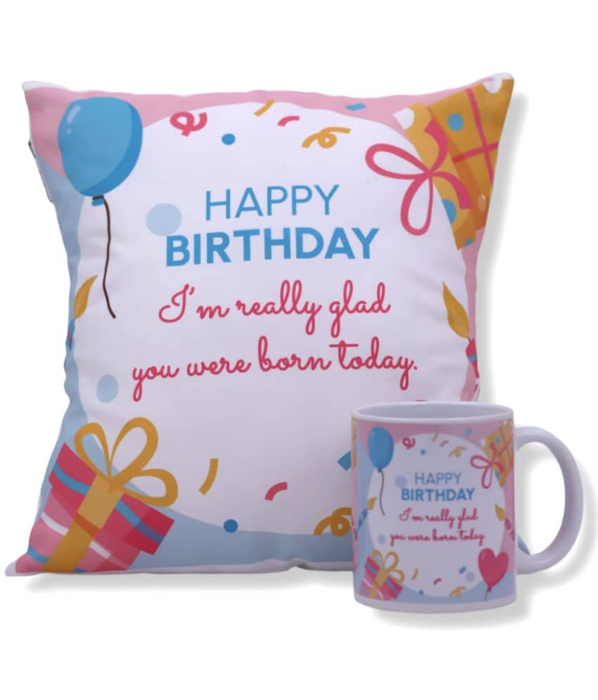 Ros - White Ceramic Gifting Printed Cushion