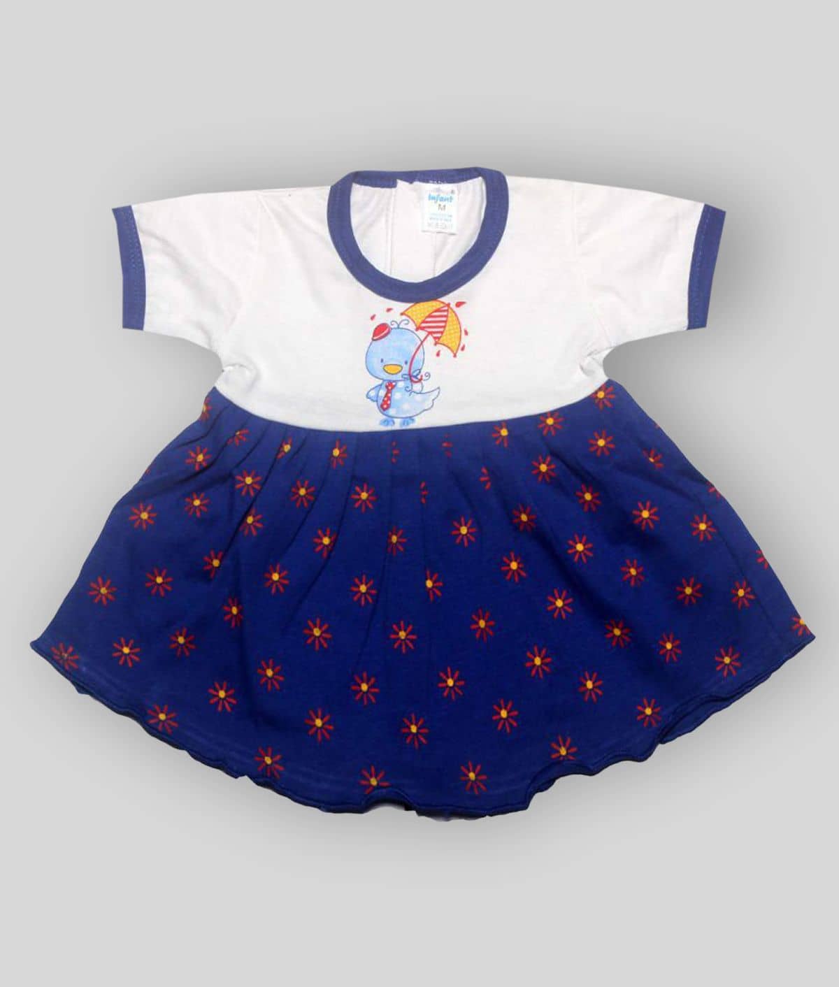 INFANT Baby Girls 100% Cotton Frocks ( Multi )