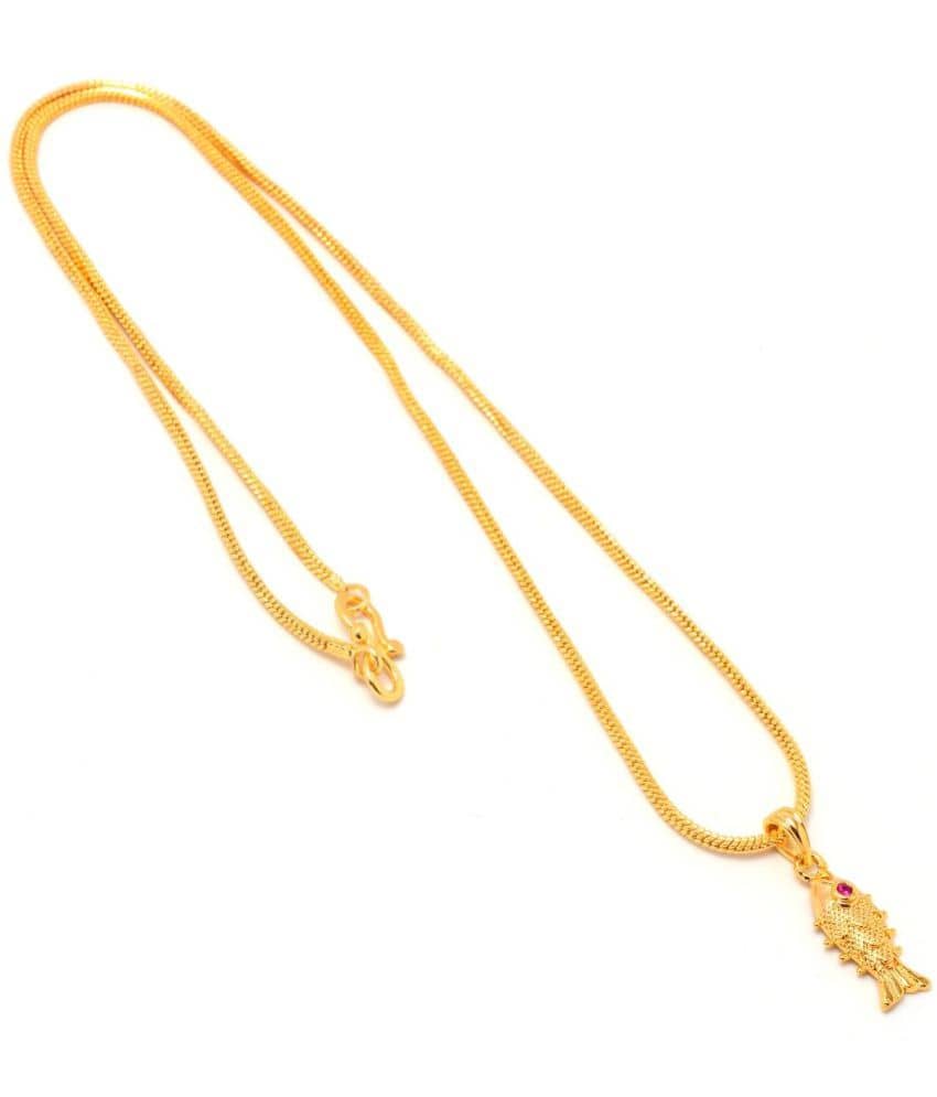 Jewar Mandi - Gold Pendant ( Pack of 1 )