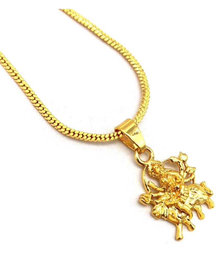 Jewar Mandi - Golden Pendant ( Pack of 1 )