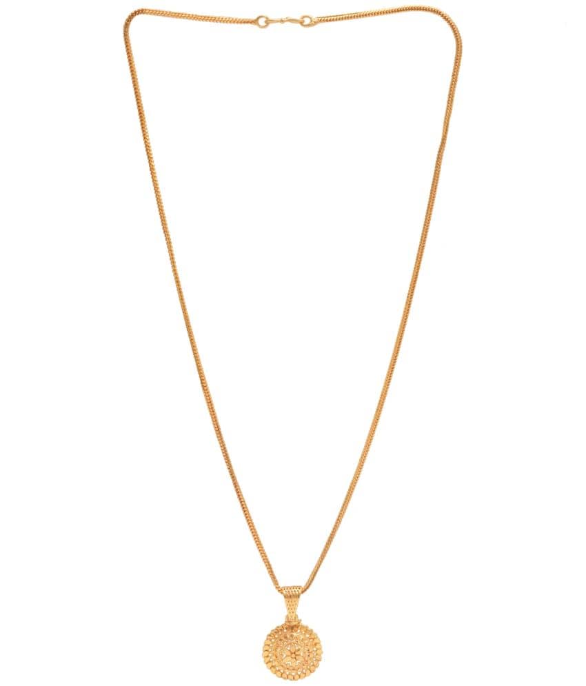 Jewar Mandi - Golden Pendant ( Pack of 1 )