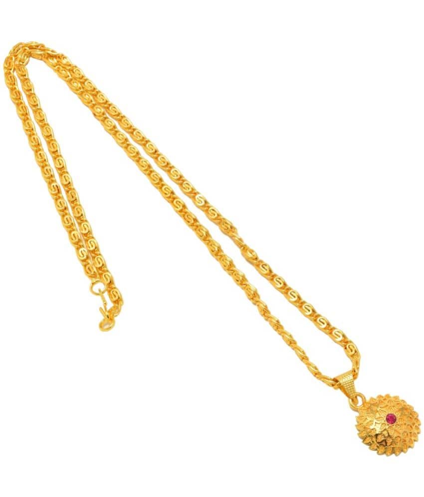 Jewar Mandi - Golden Pendant ( Pack of 1 )